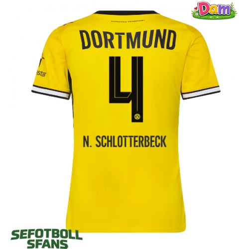 Borussia Dortmund Nico Schlotterbeck #4 Hemmatröja Kvinnor 2026-27 Kortärmad